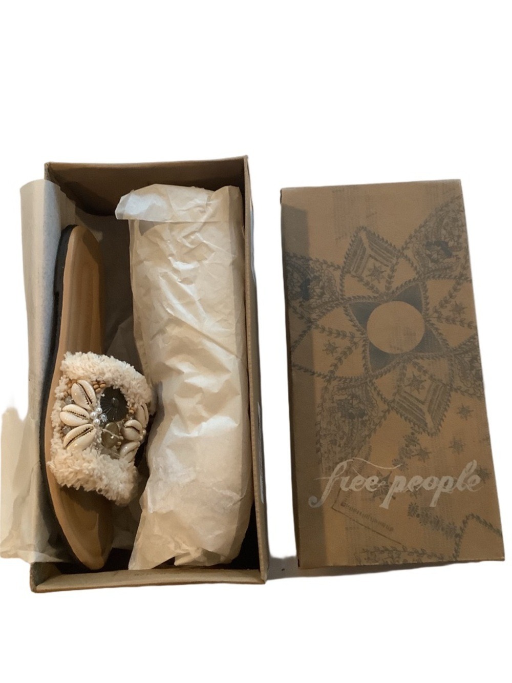 Free People Shipwreck Surf Shell Sandals 7 New - Picture 5 of 6